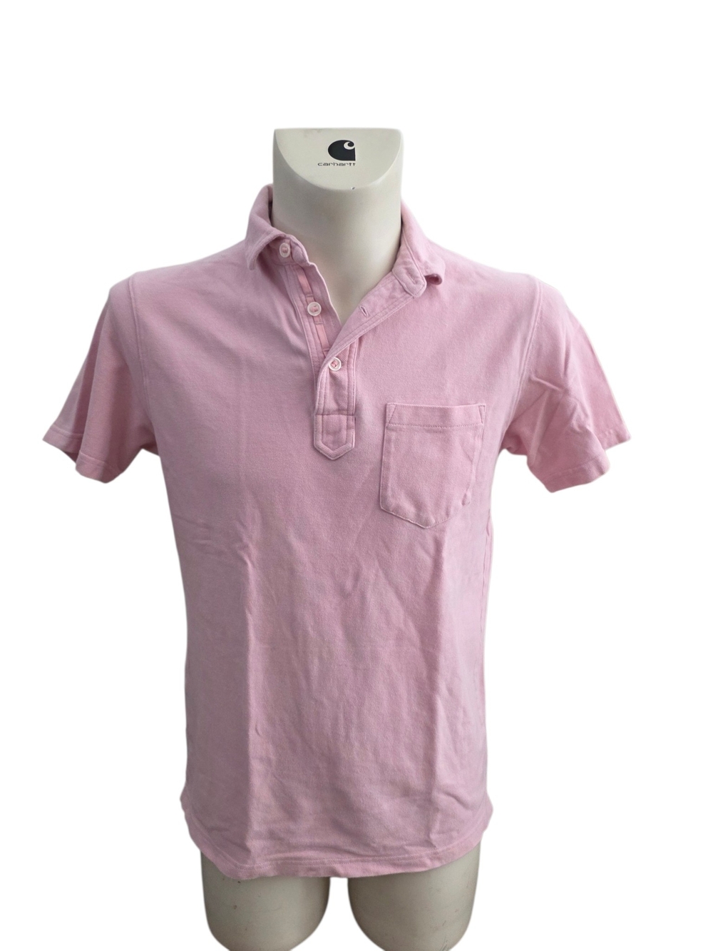Relwen Mens Pique Polo Pink M